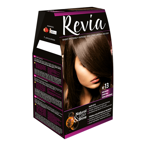 REVIA HAIR COLOR 13 DARK BROWN
