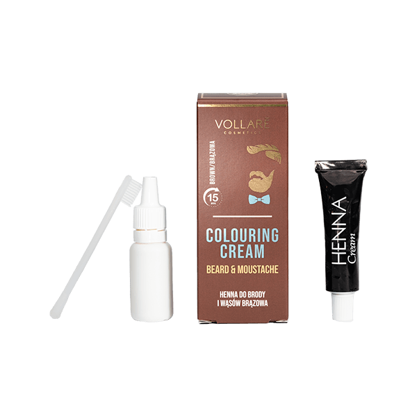 VOLLARE COSMETICS COLOURING CREAM FOR BEARD AND MOUSTACHE BROWN