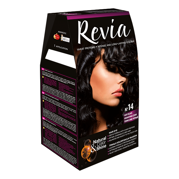REVIA HAIR COLOR 14 NAVY BLACK