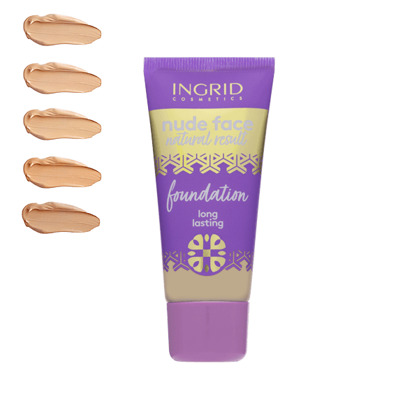 INGRID COSMETICS NUDE FACE NATURAL RESULT FOUNDATION